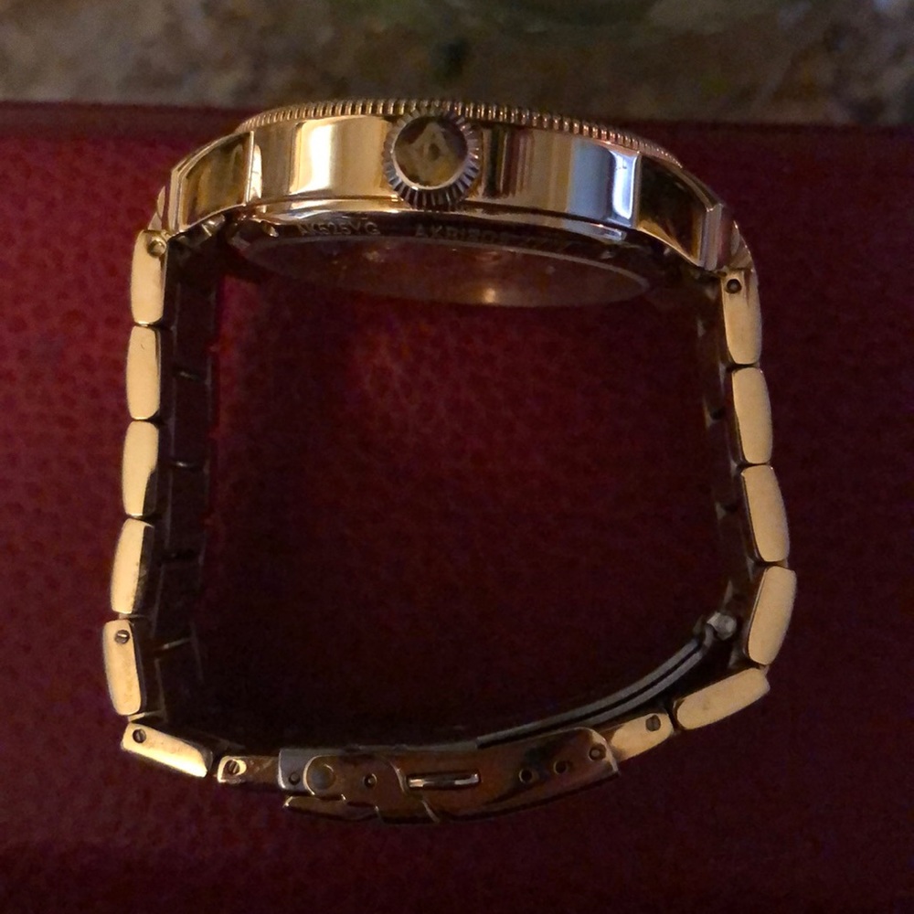 COPY - Akribos XXIV Gold skeleton watch - Picture 4 of 5